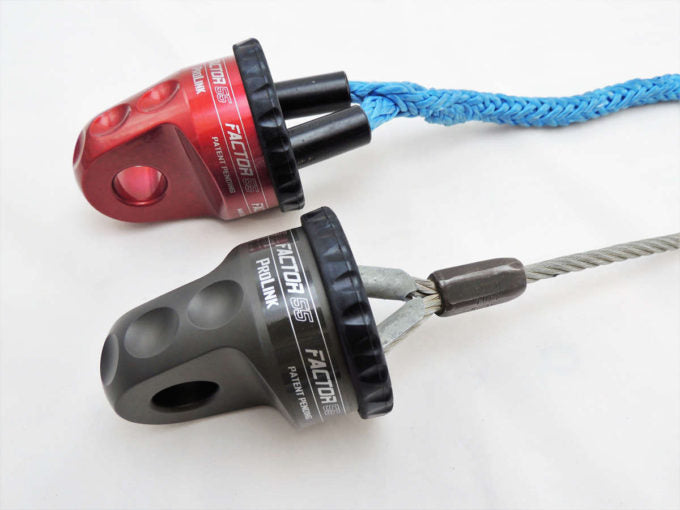 ProLinks-red-blue-rope-installed-gray-steel-cable-installed