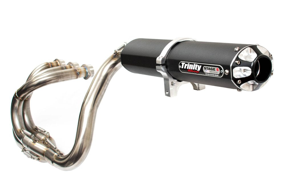 Trinity YXZ 1000R Full System Exhaust- Black 