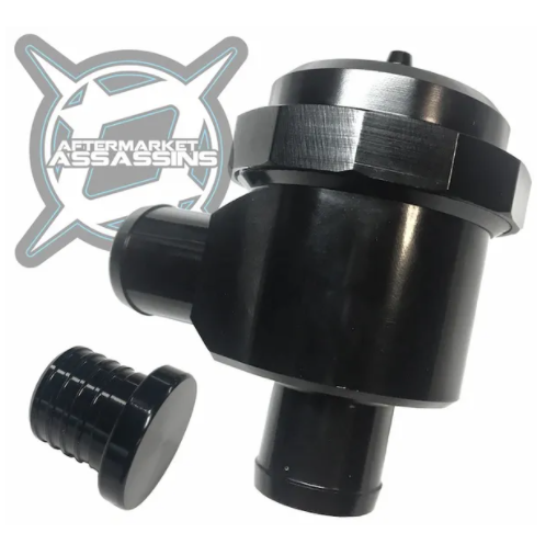 Aftermarket Assassins Blow off valve black anodized aluminum, black plug